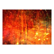 autumn fire abstract art personalized invitations