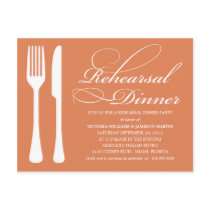 AUTUMN FLATWARE | REHEARSAL DINNER INVITE POSTCARD