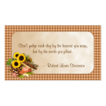 Autumn Floral Arangement Info Business Card Template