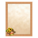 Autumn Floral Arangement Letterhead Template