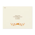Autumn Foliage Wedding RSVP Postcard