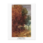 Autumn Forest By Wilhelm Busch postcards