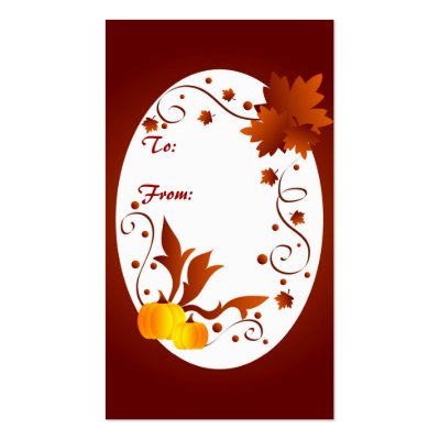 Autumn frame - Gifttag by cycreation