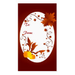 Autumn frame - Gifttag business cards