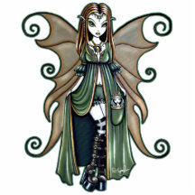 "Autumn" Gothic Nature Fairy Art Photo Cut Outs