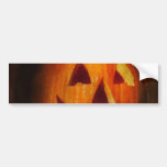 Autumn - Halloween - Jack-o-Lantern Bumper Sticker