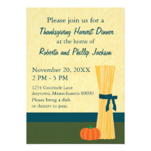 Autumn Harvest Thanksgiving Invitation