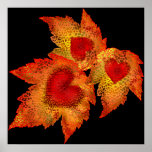Autumn Hearts Print