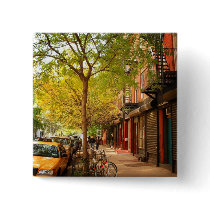 Autumn in Alphabet City, East Village, NYC Buttons