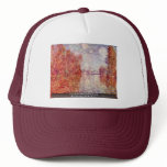 Autumn In Argenteuil By Claude Monet Mesh Hats