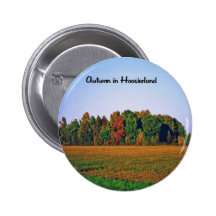 Autumn in Indiana Pinback Buttons