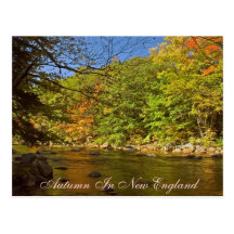 Autumn In New England     Postcard