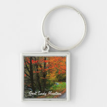 Autumn in Tremont - Great Smoky Mountains Keychain