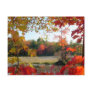 Autumn Lake Framed Postcard