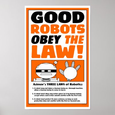 Autumn Lake "ROBOT LAW" Poster by mooncity
