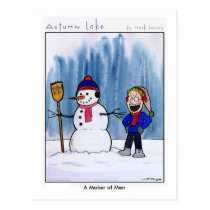 AUTUMN LAKE: Winter Postcard 3 postcards