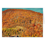 Autumn landscape greeting card
