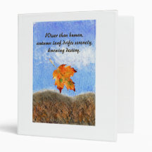 Autumn Leaf Binder