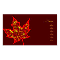 Autumn Leaf business cards
