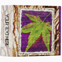 Autumn leaf photo album vinyl binders