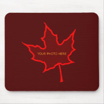 Autumn Leaf Photo Template mousepads