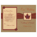 Autumn Leaf Wedding Program Flyer