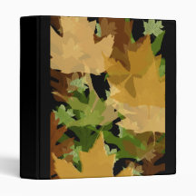 Autumn Leaves 3 Ring Binders