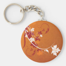 Autumn Leaves Abstract Keychains