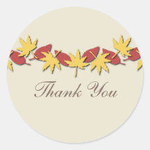 Autumn Leaves Border Stickers, Yellow/Red