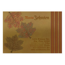 Autumn Leaves Business Card
