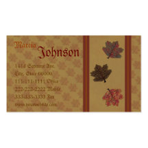 Autumn Leaves Business Card