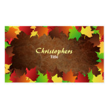 Autumn Leaves Business Cards