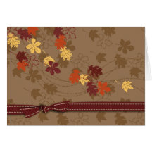 Autumn Leaves Card