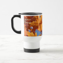 Autumn Leaves COFFEE TRAVEL MUG GIFTS Fall Leaves