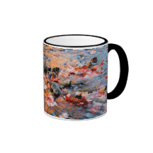 autumn leaves colour coffee mug