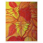 autumn leaves customized letterhead