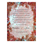Autumn Leaves elopement announcement