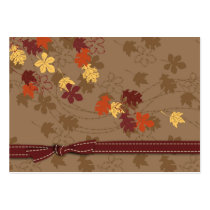 Autumn Leaves Gift Tag Business Card