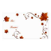 Autumn leaves - Gifttag