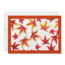 Autumn Leaves Invitation