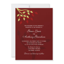 Autumn Leaves Invitation