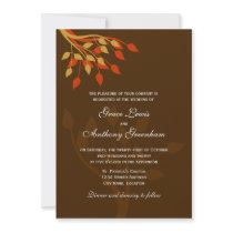 Autumn Leaves Invitation