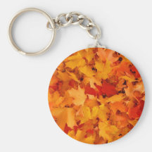 Autumn leaves key chains