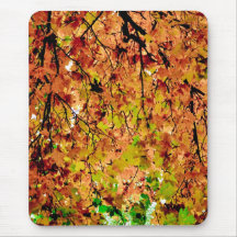 Autumn leaves mouse pads