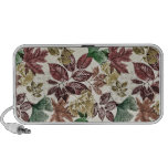 Autumn Leaves Muted Sketch iPod Speakers