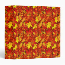 Autumn Leaves Notebook 3 Ring Binders