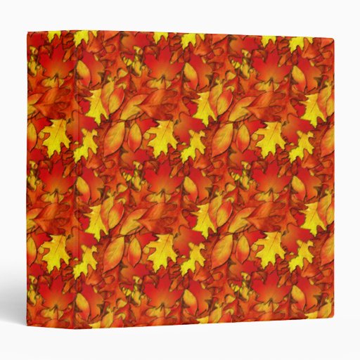 Autumn Leaves Notebook 3 Ring Binders