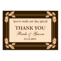 Autumn Leaves Personalized Wedding Favour Gift Tag