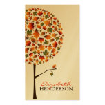 Autumn Leaves Pop Tree Nature Business Card