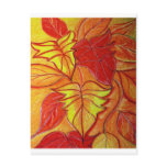 autumn leaves post card